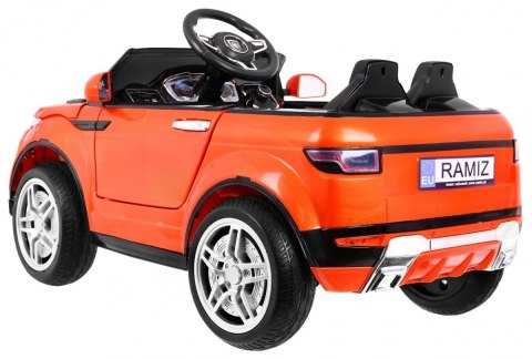 Autko Rapid Racer elektryczne dla dzieci, Pomarańczowy SUV + Pilot