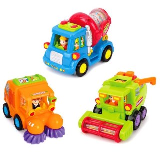 Auto Betoniarka Zamiatarka Kombajn - Edukacyjne Autka z Napędem ZA1812