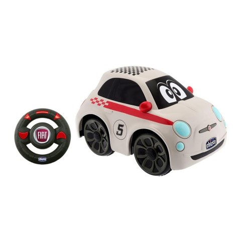 Auto Fiat 500 z pilotem - biały