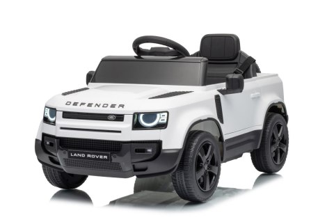 Auto Land Rover Defender białe na akumulator dla dzieci + pilot R/C