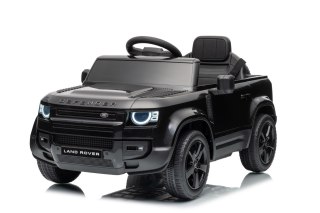 Auto Land Rover Defender czarne na akumulator dla dzieci + pilot R/C