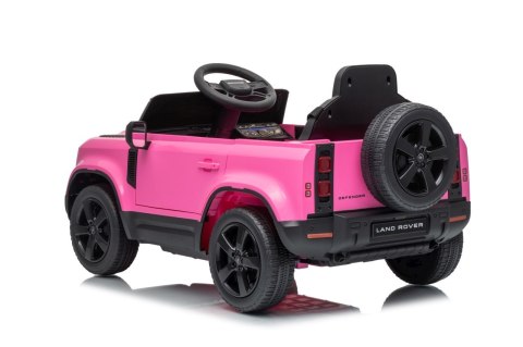 Auto Land Rover Defender różowe na akumulator dla dzieci + pilot R/C