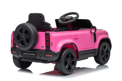 Auto Land Rover Defender różowe na akumulator dla dzieci + pilot R/C