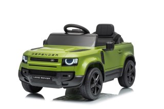 Auto Land Rover Defender zielone na akumulator dla dzieci + pilot R/C