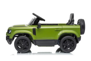 Auto Land Rover Defender zielone na akumulator dla dzieci + pilot R/C
