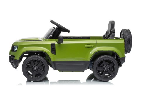 Auto Land Rover Defender zielone na akumulator dla dzieci + pilot R/C