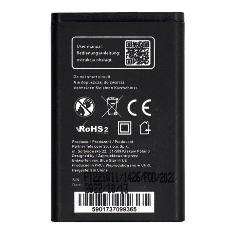 Bateria do Nokia 1208 / 1200 / C1 / 1616 / 1800 1100 mAh Blue Star