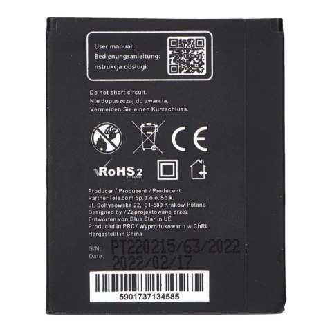 Bateria do Sony Ericsson U100 Yari / J10 / J10i2 ELM / Hazel 1100 mAh Blue Star