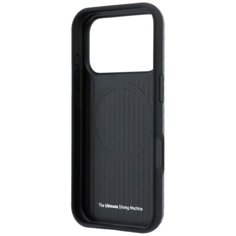 BMW futerał do IPHONE 18 Pro Max/17 Pro Max kompatybilny z MagSafe (Carbon Metal Logo) szary