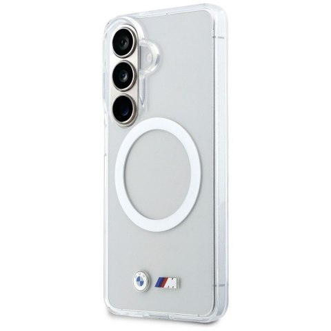 BMW futerał do SAMSUNG S26 BMHMS26S25HSMLKT (Magnetic IML Shockproof W/ Metal Logos) transparentny