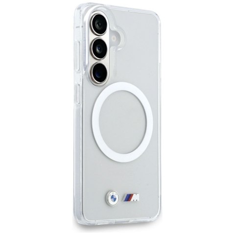 BMW futerał do SAMSUNG S26 BMHMS26S25HSMLKT (Magnetic IML Shockproof W/ Metal Logos) transparentny