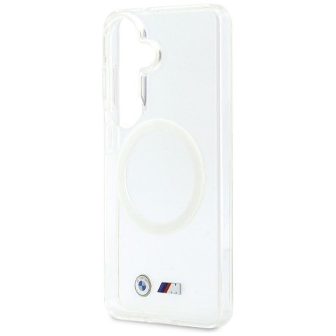 BMW futerał do SAMSUNG S26 BMHMS26S25HSMLKT (Magnetic IML Shockproof W/ Metal Logos) transparentny
