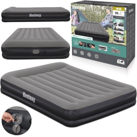 Bestway Samopompujący materac kempingowy 2-os 300kg TRITECH 203x152cm 671BU