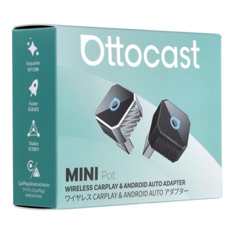 Bezprzewodowy Adapter samochodowy OTTOCAST Mini Cube T3 czarny