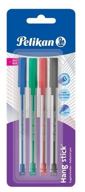 Długopis Hang Stick 1mm 4 kolory PELIKAN