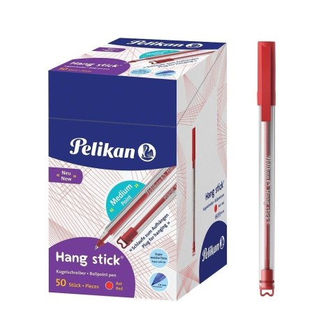 Długopis Hang Stick czerwony (50szt)