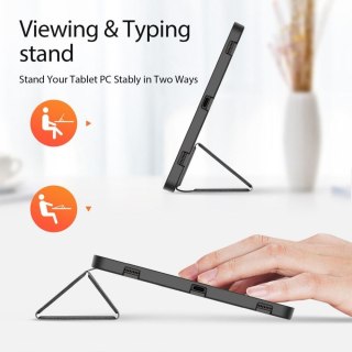 DUX DUCIS etui DOMO składane z miejscem na rysik do SAMSUNG Tab S10 Plus/S9 Plus/S9FE Plus czarne