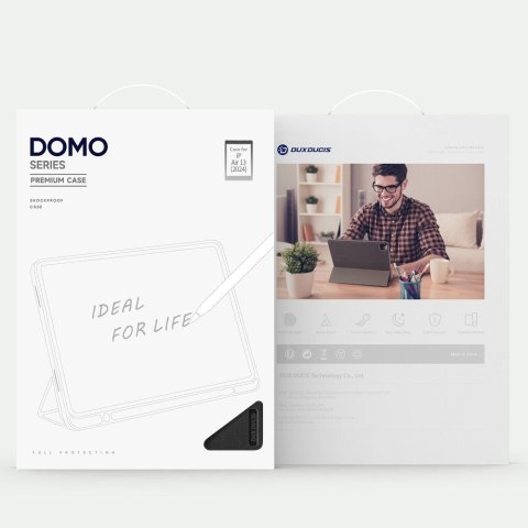 DUX DUCIS etui DOMO składane z miejscem na rysik do iPad Air 13 (2024) czarne