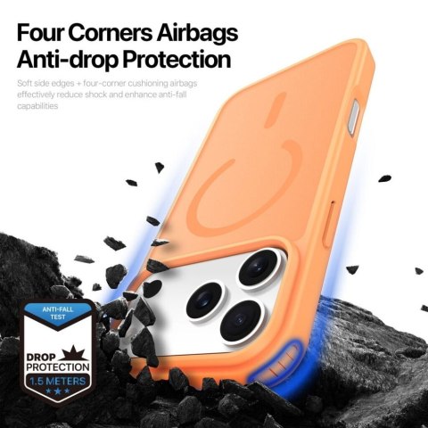 DUX DUCIS futerał YIND kompatybilny z MagSafe do iPhone 18 Pro / 17 Pro (Open Ring Version) orange