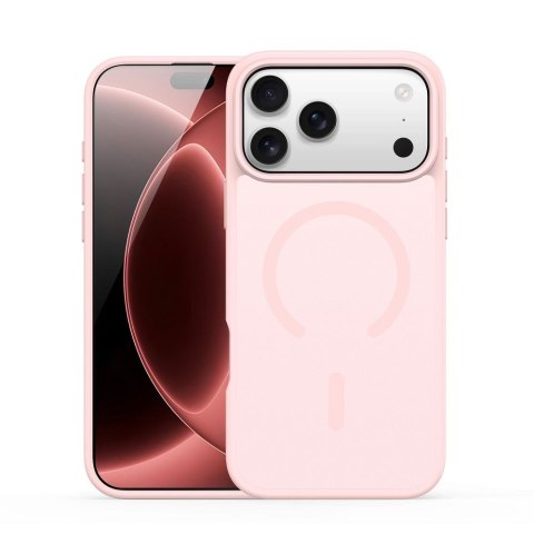 DUX DUCIS futerał YIND kompatybilny z MagSafe do iPhone 18 Pro Max / 17 Pro Max (Open Ring Version) jasno różowy