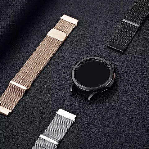 DUX DUCIS pasek MILANESE magnetyczny ze stali nierdzewnej 20 mm srebrny