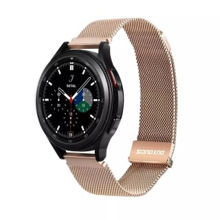 DUX DUCIS pasek MILANESE magnetyczny ze stali nierdzewnej 20 mm złoty