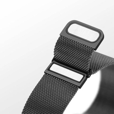 DUX DUCIS pasek MILANESE magnetyczny ze stali nierdzewnej do Apple Watch 38 / 40 / 41 mm czarny