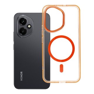 Etui na Honor 400 Frame Clear Hybrid Mag Cover zgodny z MagSafe pomarańczowe