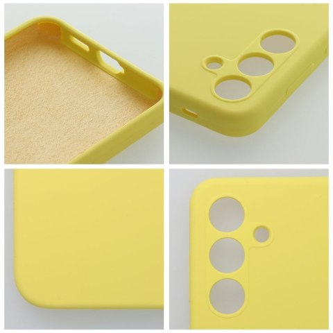 Etui na Honor 400 LITE Silicone 2mm (camera protection) zółte