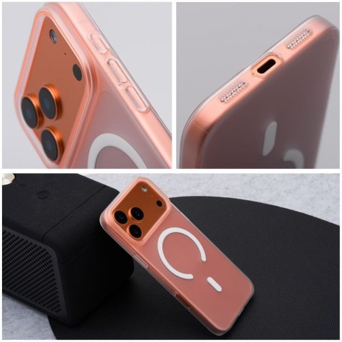 Etui na Honor 400 PRO Go Orange zgodne z MagSafe transparentne