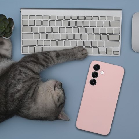 Etui na Honor 400 SMART Silicone 2mm (camera protection) pudrowy róż