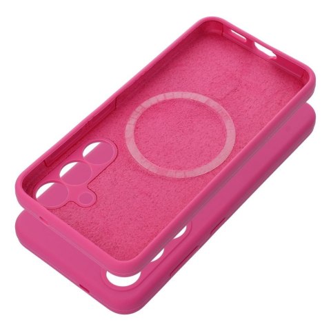 Etui na Honor 400 SMART Silicone 2mm (camera protection) zgodne z MagSafe różowe