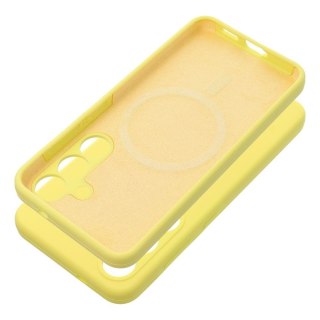 Etui na Honor 400 SMART Silicone 2mm (camera protection) zgodne z MagSafe żółte