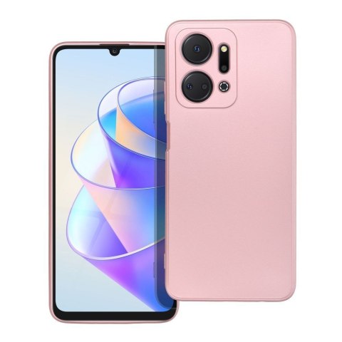 Etui na Honor X7A Metallic różowe