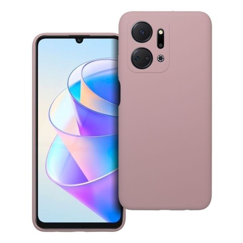 Etui na Honor X7A Silicone 2mm (camera protection) pudrowy róż