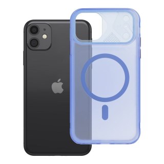 Etui na iPhone 11 Aurora zgodne z MagSafe niebieskie
