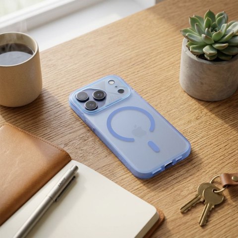 Etui na iPhone 11 Aurora zgodne z MagSafe niebieskie