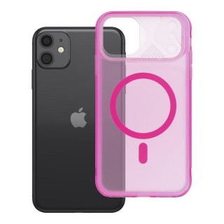 Etui na iPhone 11 Aurora zgodne z MagSafe różowe