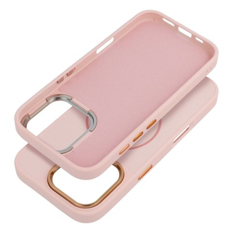Etui na iPhone 11 Frame Mag Cover zgodne z MagSafe pudrowy róż