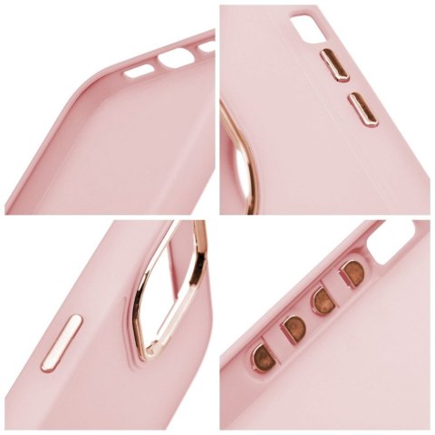 Etui na iPhone 11 Frame pudrowy róż