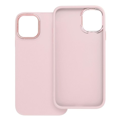 Etui na iPhone 11 Frame pudrowy róż