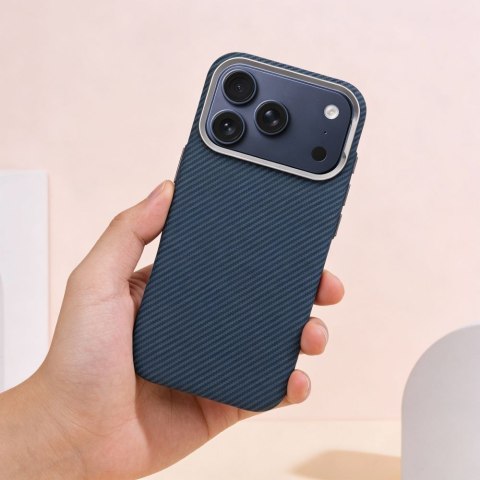 Etui na iPhone 11 K-Look zgodne z MagSafe niebieskie