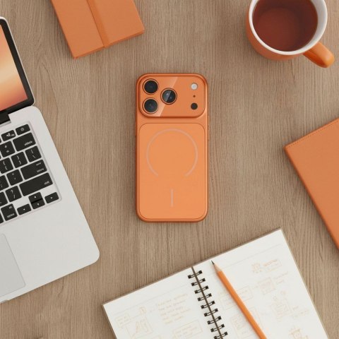 Etui na iPhone 11 Make 17 zgodne z MagSafe pomarańczowe