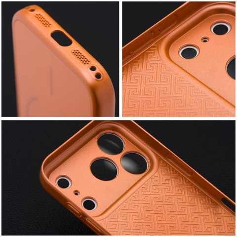 Etui na iPhone 11 Make 17 zgodne z MagSafe pomarańczowe