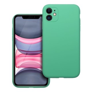 Etui na iPhone 11 Silicone 2mm (camera protection) miętowe