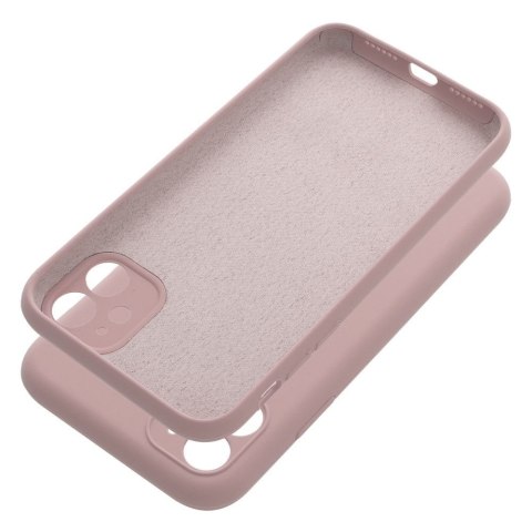Etui na iPhone 11 Silicone 2mm (camera protection) pudrowy róż