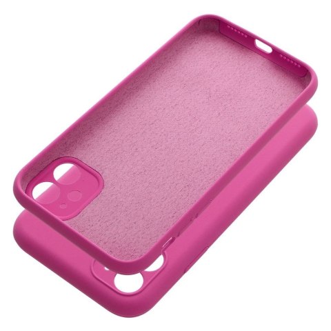 Etui na iPhone 11 Silicone 2mm (camera protection) różowe