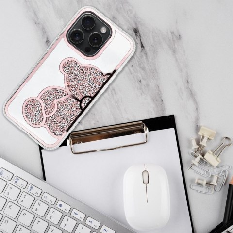Etui na iPhone 11 Teddy Bear różowe