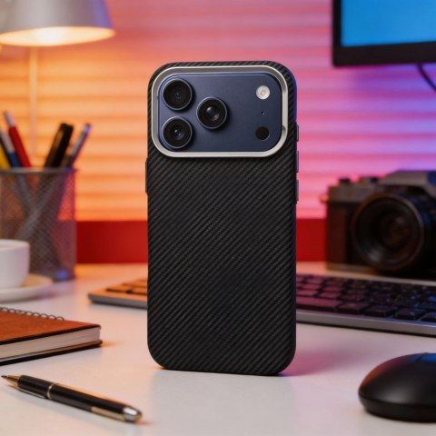 Etui na iPhone 12 / 12 PRO K-Look zgodne z MagSafe czarne