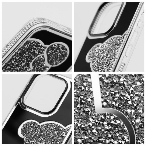 Etui na iPhone 12 / 12 PRO Teddy Bear srebrne